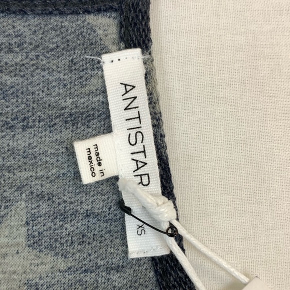 Antistar Gray Star Racerback Shorts Romper NWT - Picture 3 of 6